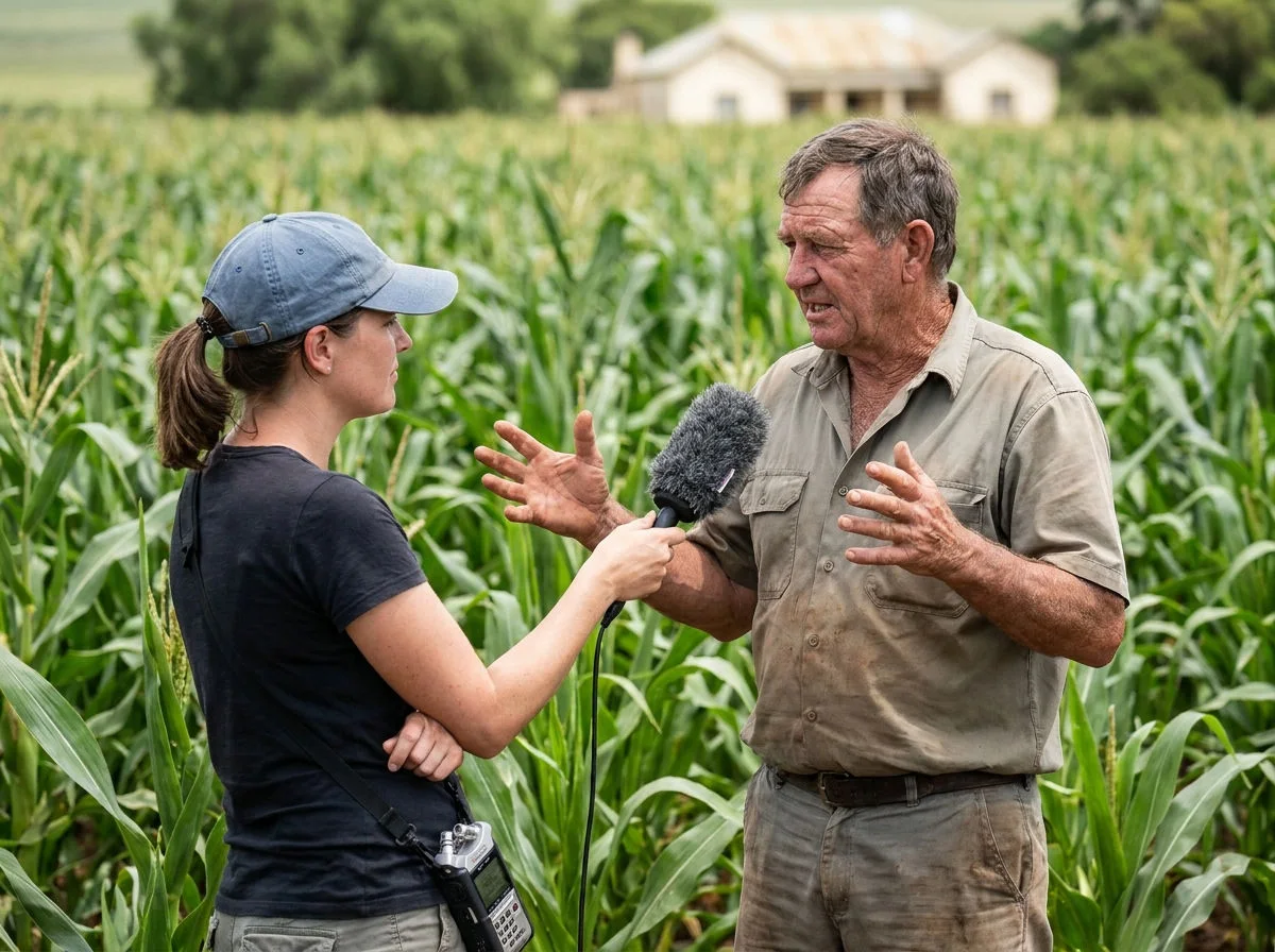 Veldonderhoud in 'n mielieland vir D!NK Agri